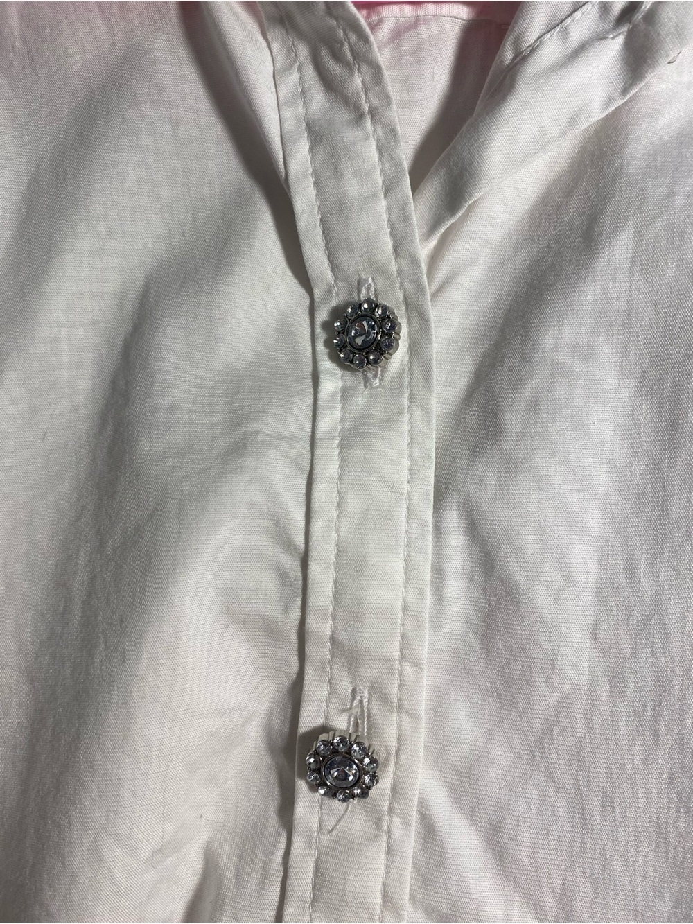 J. Crew White Ruffle-Neck Button-Up Shirt - Picture 6 of 8